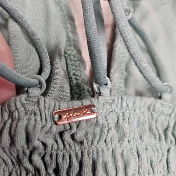 Victorias Secret Pink Smocked Triangle Bralette With Strappy Back Light Support - Picture 4 of 12